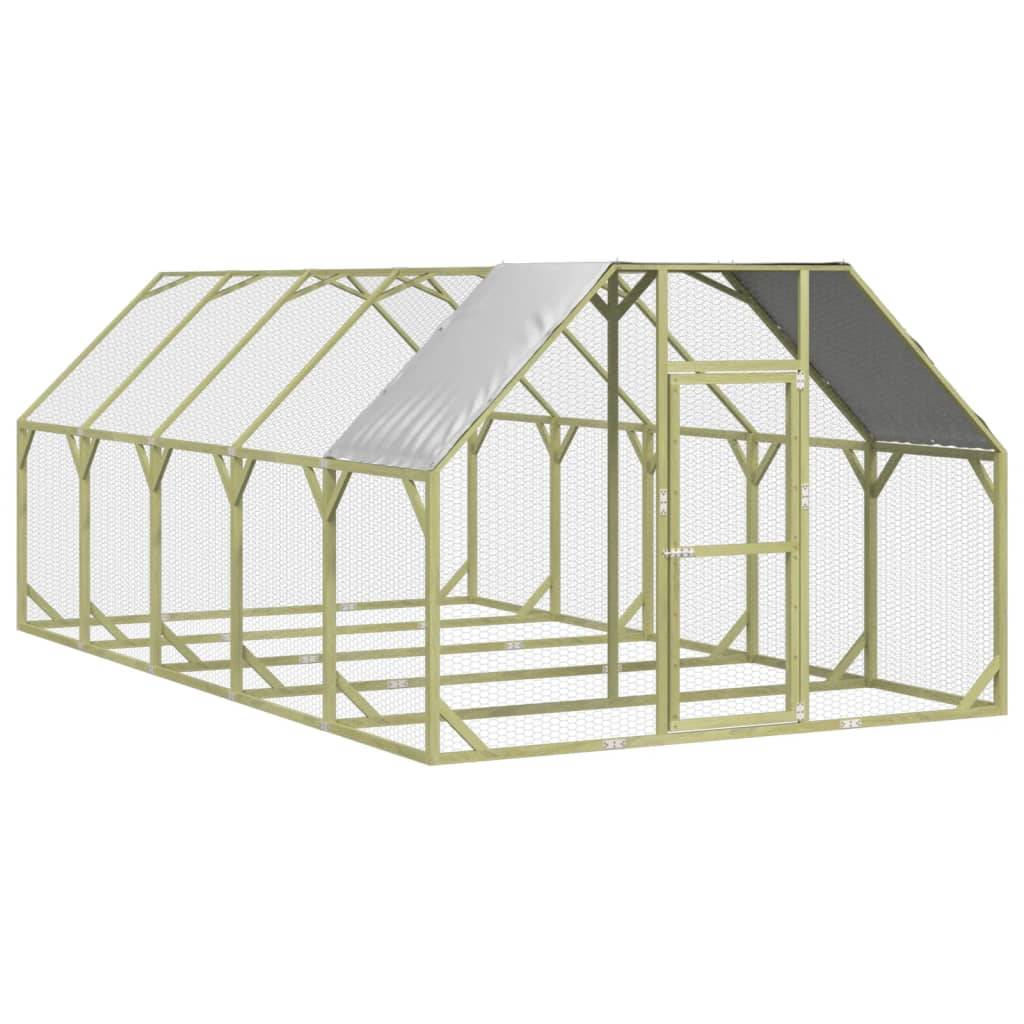 Vidaxl - Poulailler 268x500x190 cm Bois de pin massif imprégné vidaXL 3102991 - Imagen 2