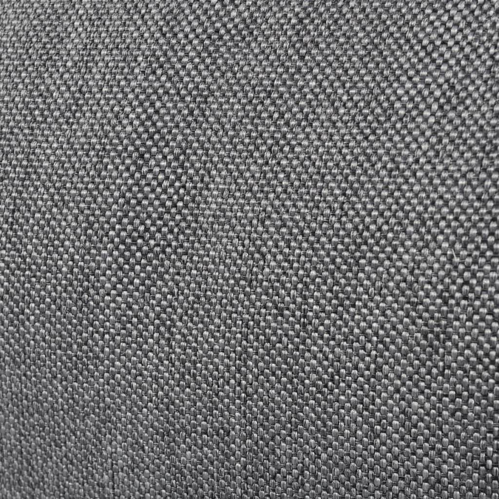 Chaise longue | Transat | Bain de soleil pliable de sol Gris Tissu - Image 5