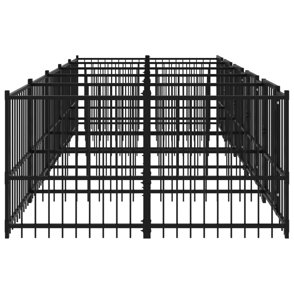 Vidaxl - Chenil d'extérieur pour chiens Acier 9,38 m² vidaXL 3124582 - Imagen 5