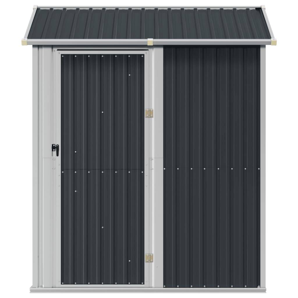 Helloshop26 - Abri de jardin cabane cabanon maison de stockage remise extérieur hangar outils robuste 192 x 152,5 x 237 cm acier galvanisé anthracite - Imagen 3