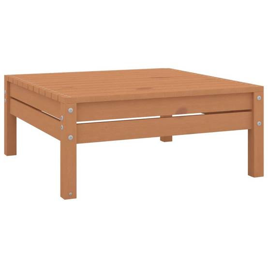 Helloshop26 - Salon de jardin meuble d'extérieur ensemble de mobilier 9 pièces bois de pin massif marron miel - Imagen 3