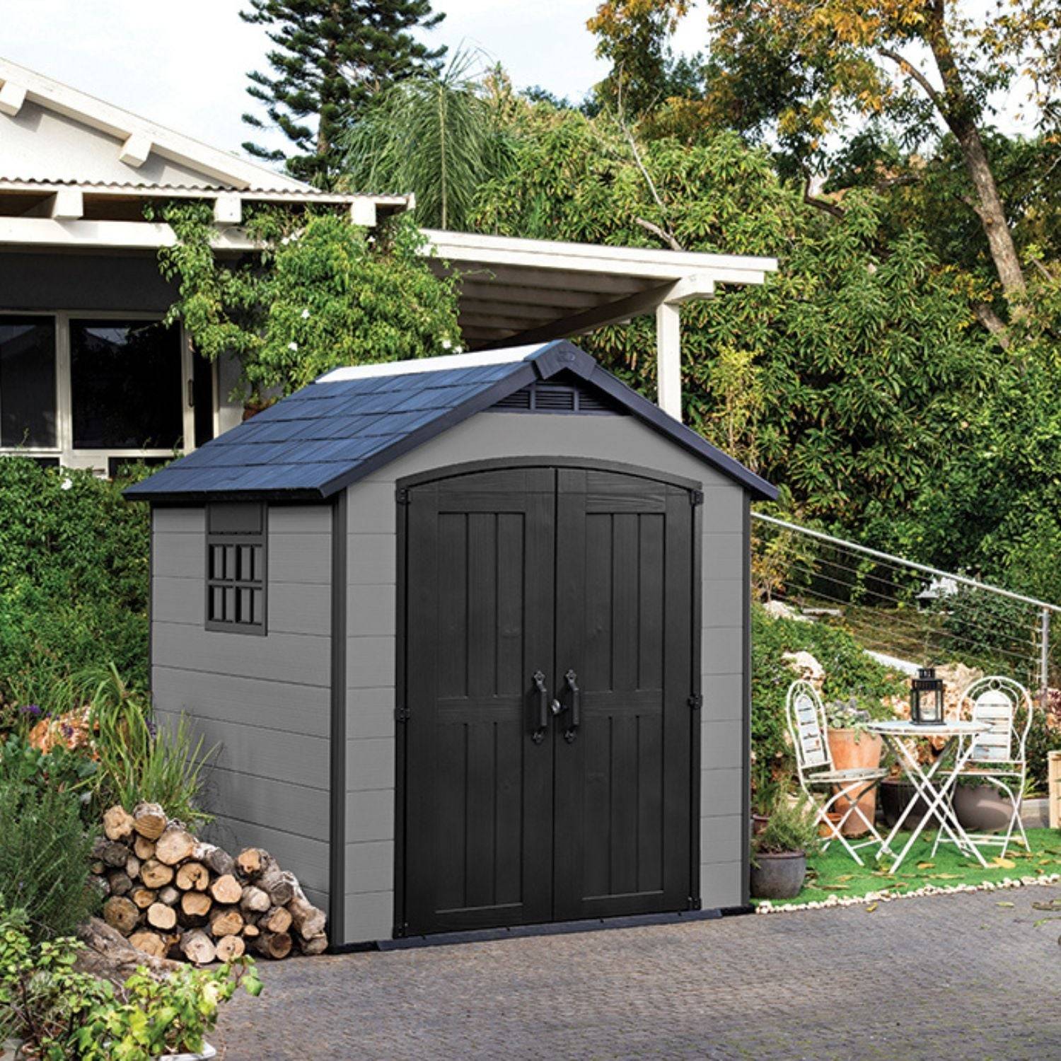 Keter - Abri de jardin PREMIER 757 Gris - Image 3