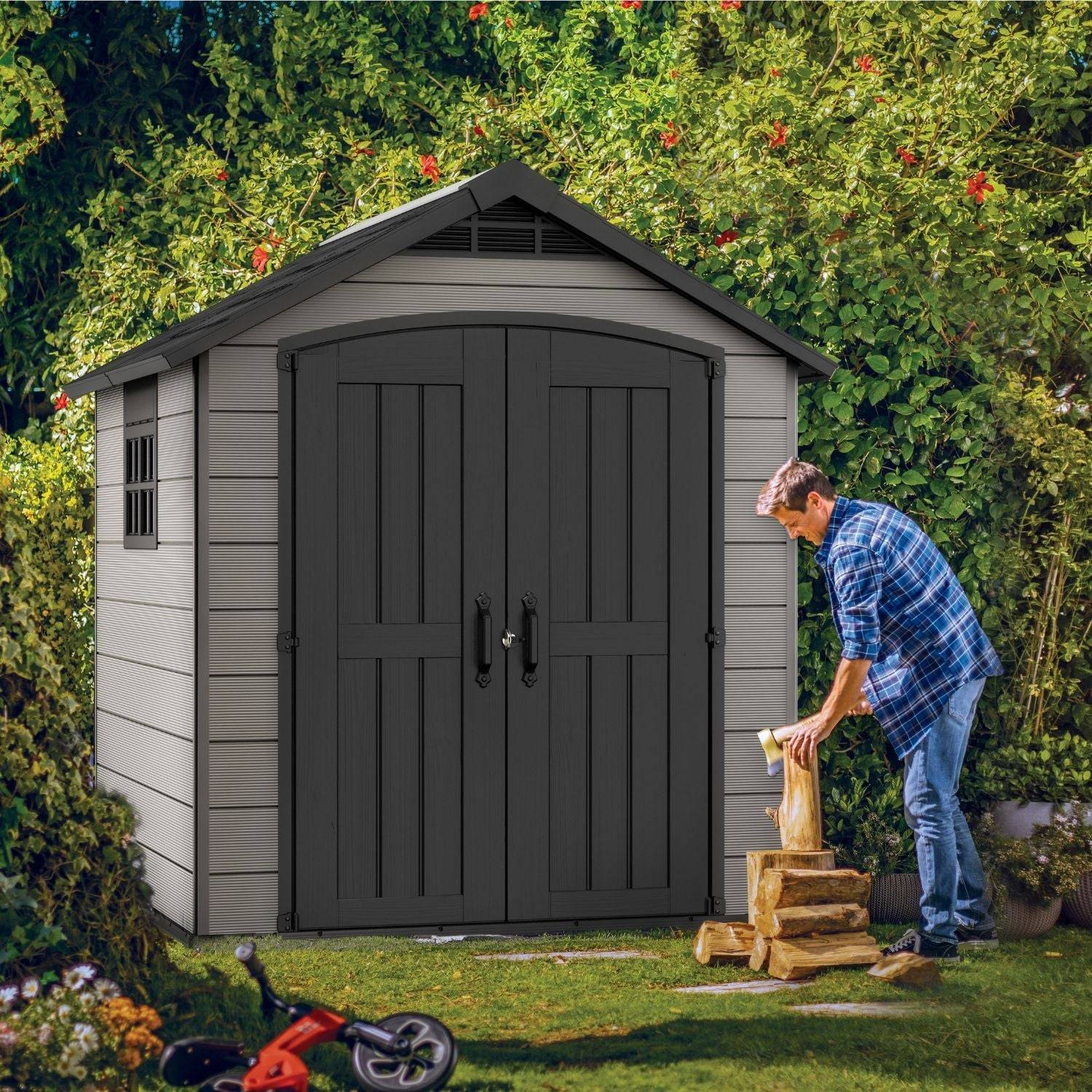 Keter - Abri de jardin PREMIER 757 Gris - Image 2