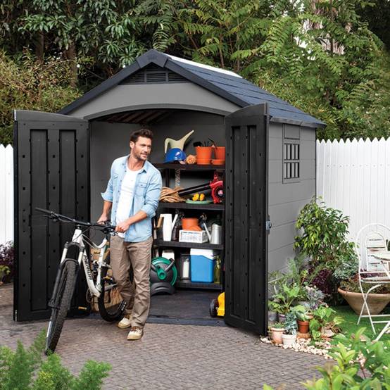Keter - Abri de jardin PREMIER 757 Gris - Image 8
