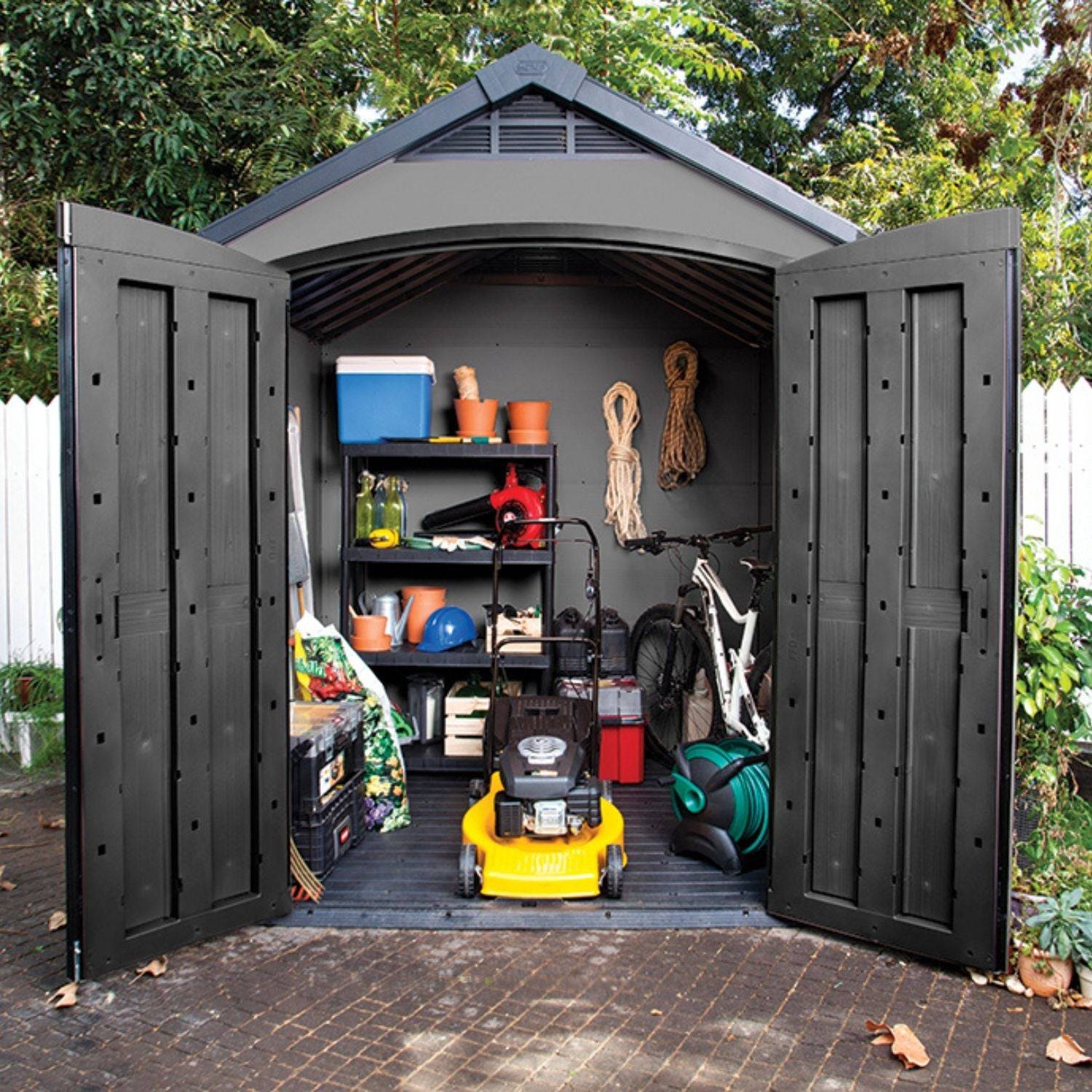 Keter - Abri de jardin PREMIER 757 Gris - Image 4