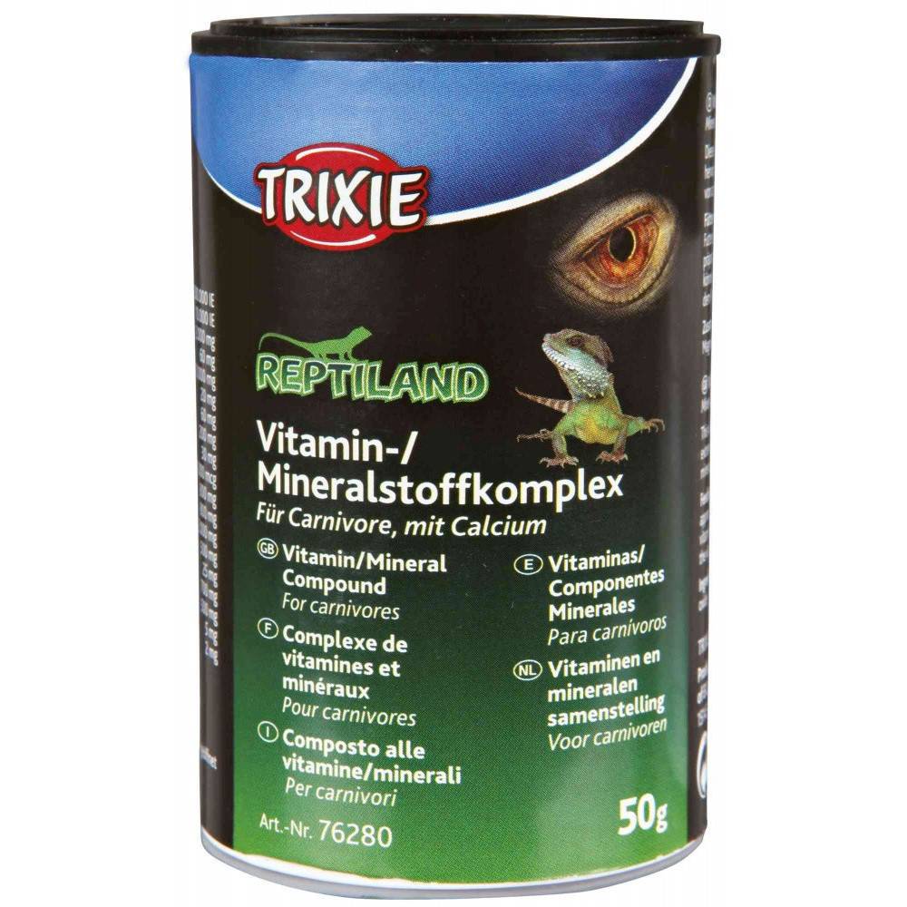 Trixie - Vitamines et minéraux pour les reptiles carnivores, 50 g.