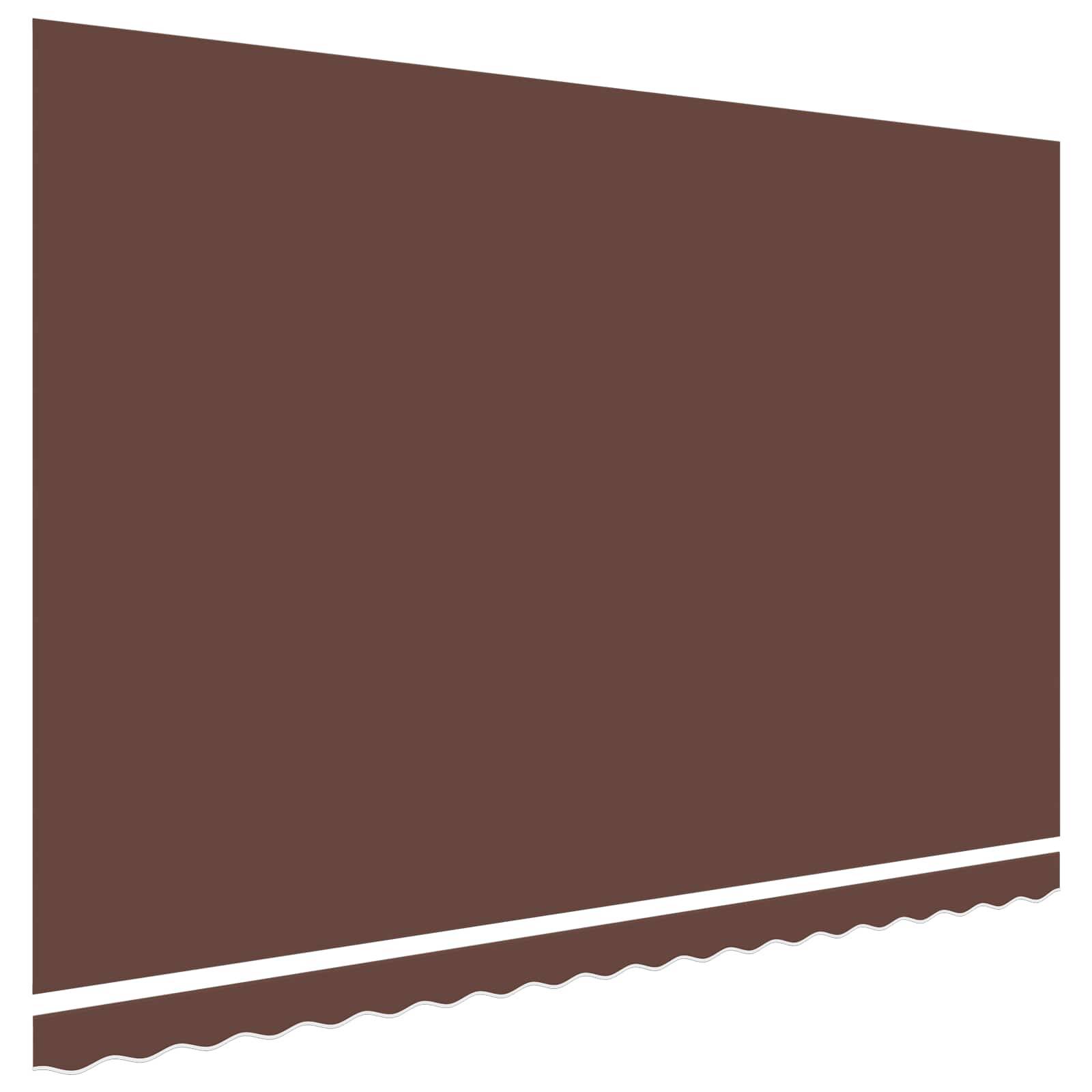 Prolenta Premium - Auvent polyester marron 480 x 295 cm - Prolenta premium p354.7 - Image 5