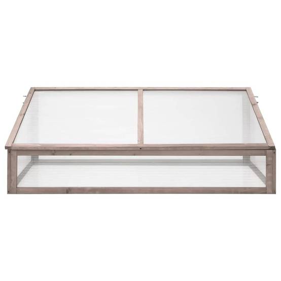 Serre Châssis Bois Sapin Gris 110x56cm Protection Gel Semis Potager - ComfortXL Outdoor Living - Image 2