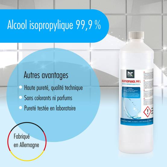 Alcool isopropylique 99,9% Höfer Chemie® en bouteille de 1 L x 540 - Image 5