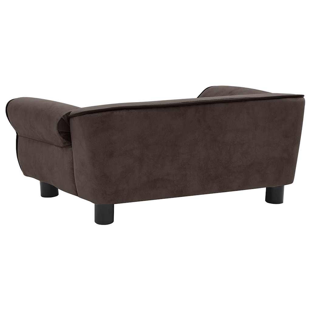 Vidaxl - Canapé pour chien Marron 72x45x30 cm Peluche vidaXL 170952 - Imagen 7