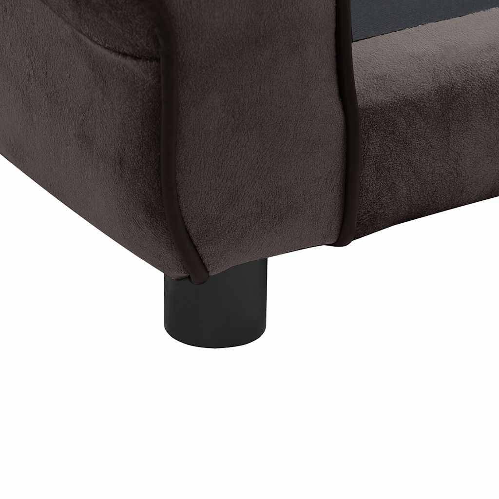 Vidaxl - Canapé pour chien Marron 72x45x30 cm Peluche vidaXL 170952 - Imagen 6