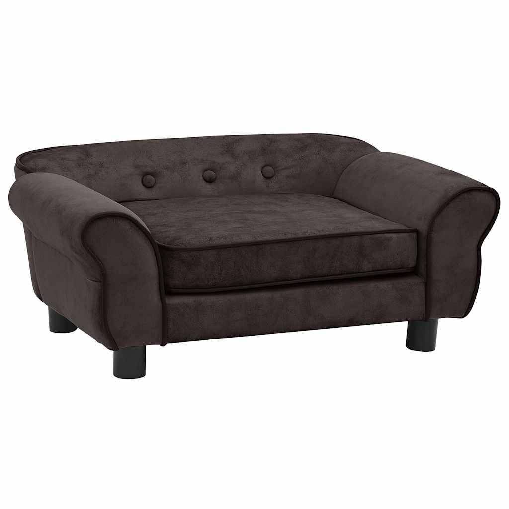 Vidaxl - Canapé pour chien Marron 72x45x30 cm Peluche vidaXL 170952 - Imagen 2