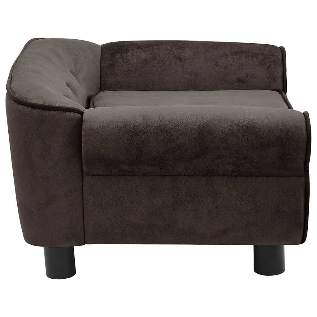 Vidaxl - Canapé pour chien Marron 72x45x30 cm Peluche vidaXL 170952 - Imagen 8