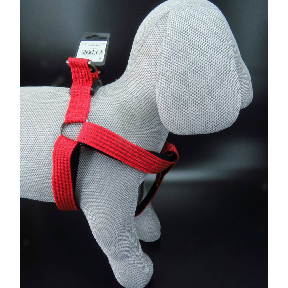 Flamingo - Harnais Jannu  L 40-70 cm 25 mm  rouge pour chien - Imagen 6
