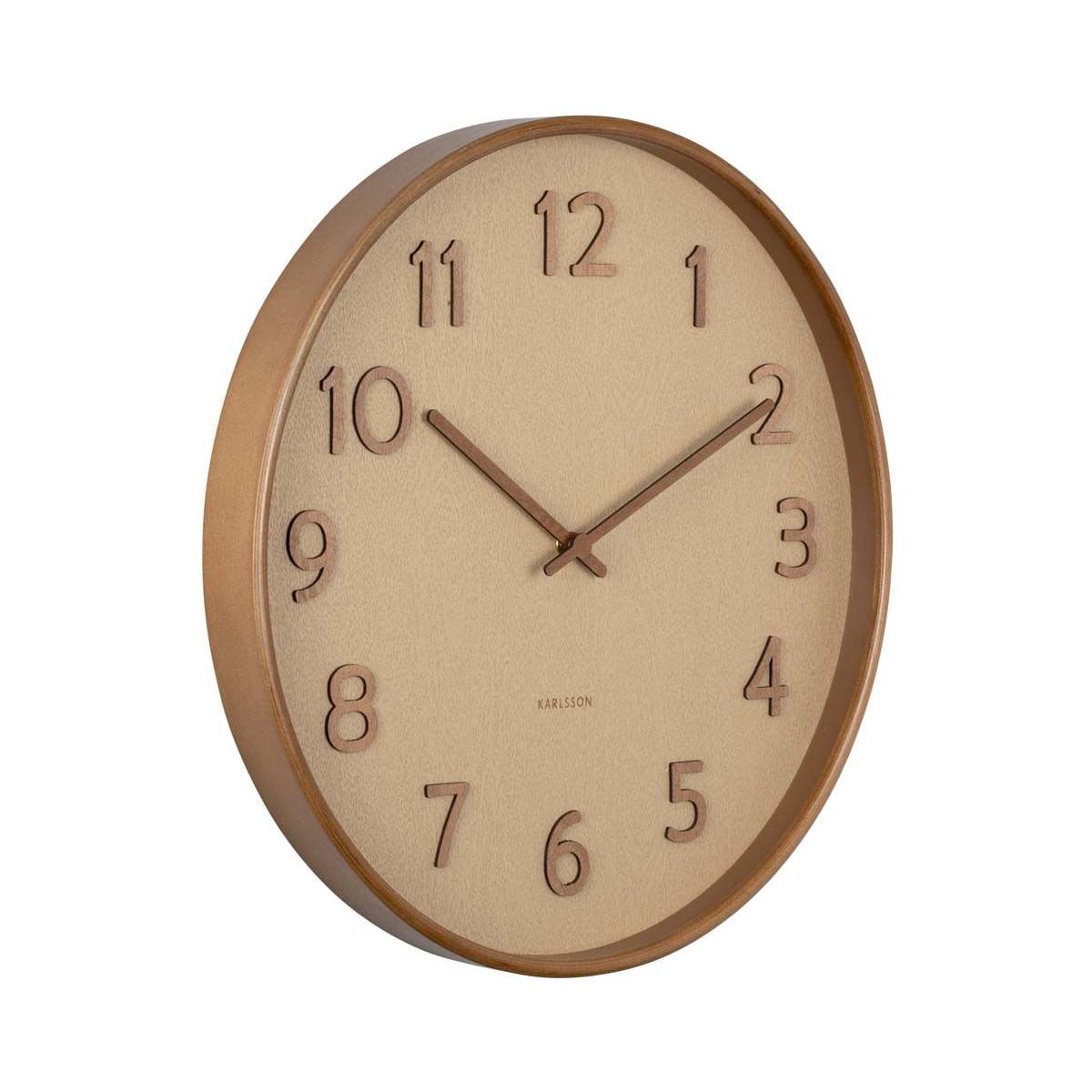 Karlsson - Horloge ronde en bois Pure grain 40 cm - Imagen 1