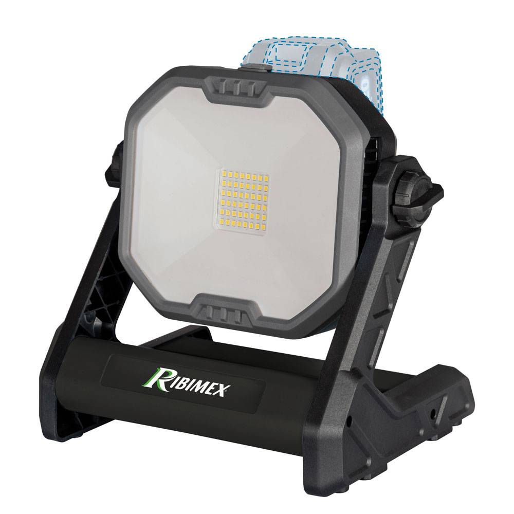 Ribimex - Projecteur R-BAT20 à batterie 20V sans batterie ni chargeur
