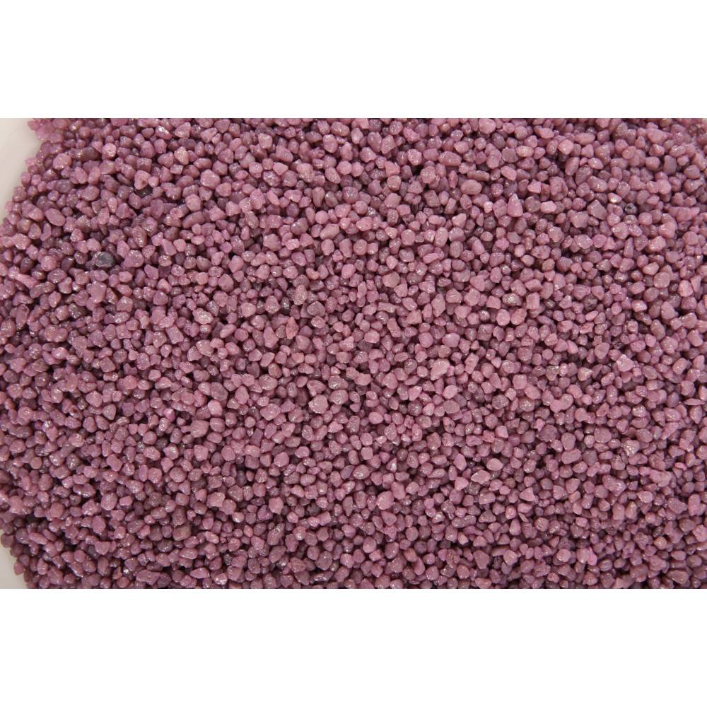 Gravier fin pour aquariums, couleur violet lilas 1kg - Imagen 2