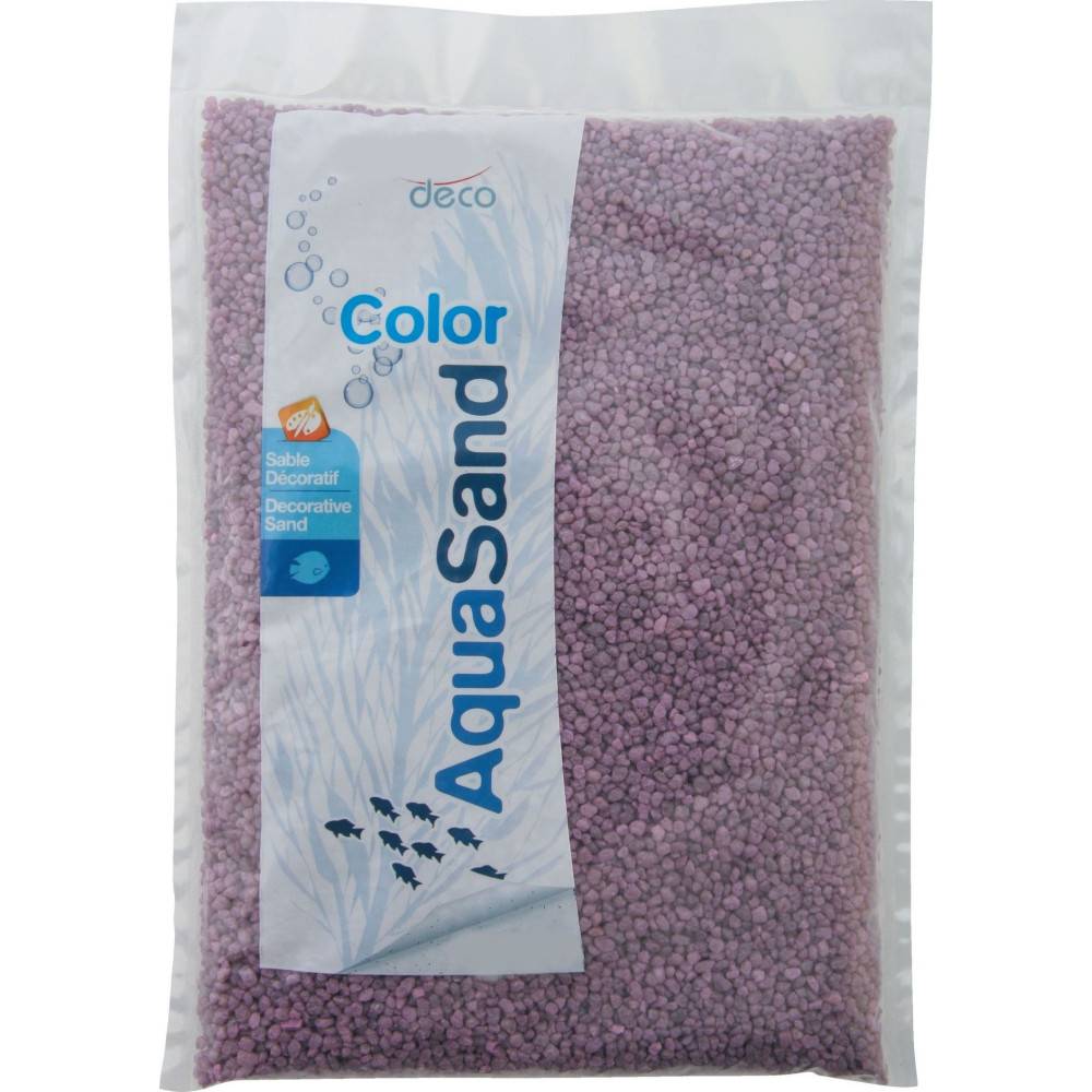 Gravier fin pour aquariums, couleur violet lilas 1kg - Imagen 1