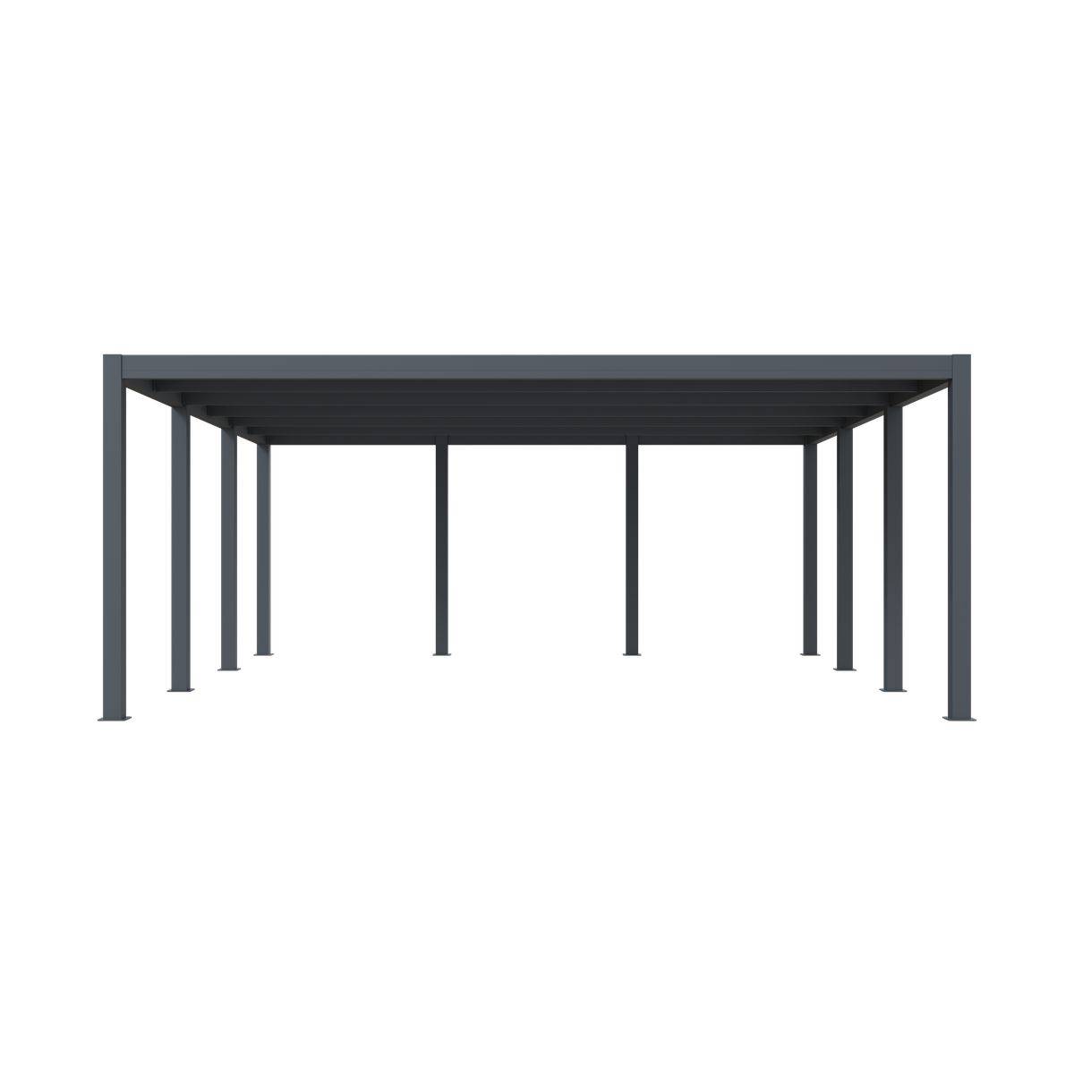 Direct Abris - Carport aluminium CARLTON 570 x 550 cm - 2 Voitures - 31,35m2 - Gris anthracite - Image 4