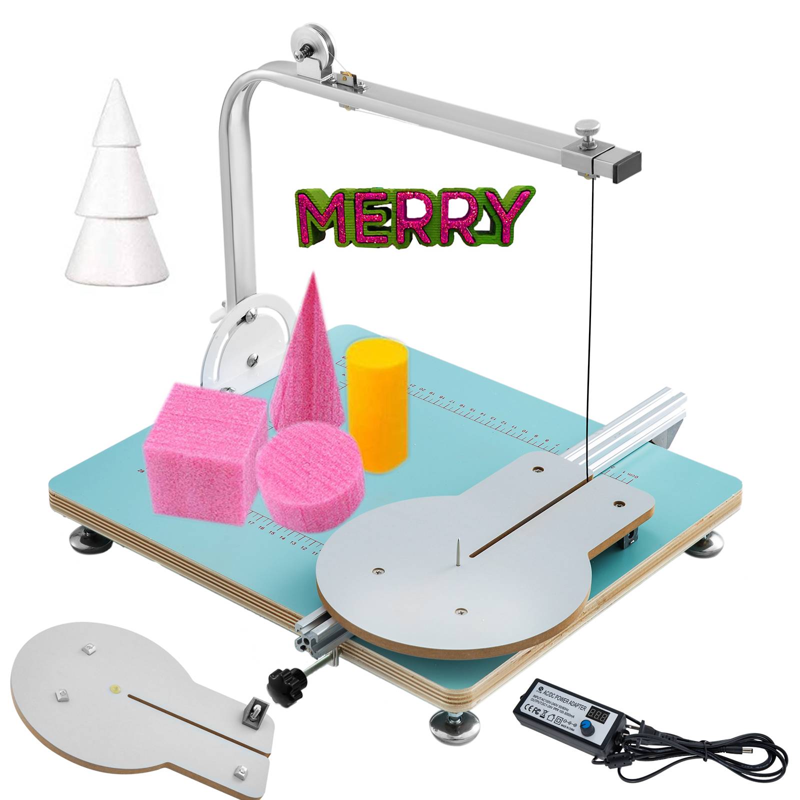 VEVOR Machine découpe polystyrene 20cm, fil chaud. Contrôle température. Pour mousse, plaques. - Image 8
