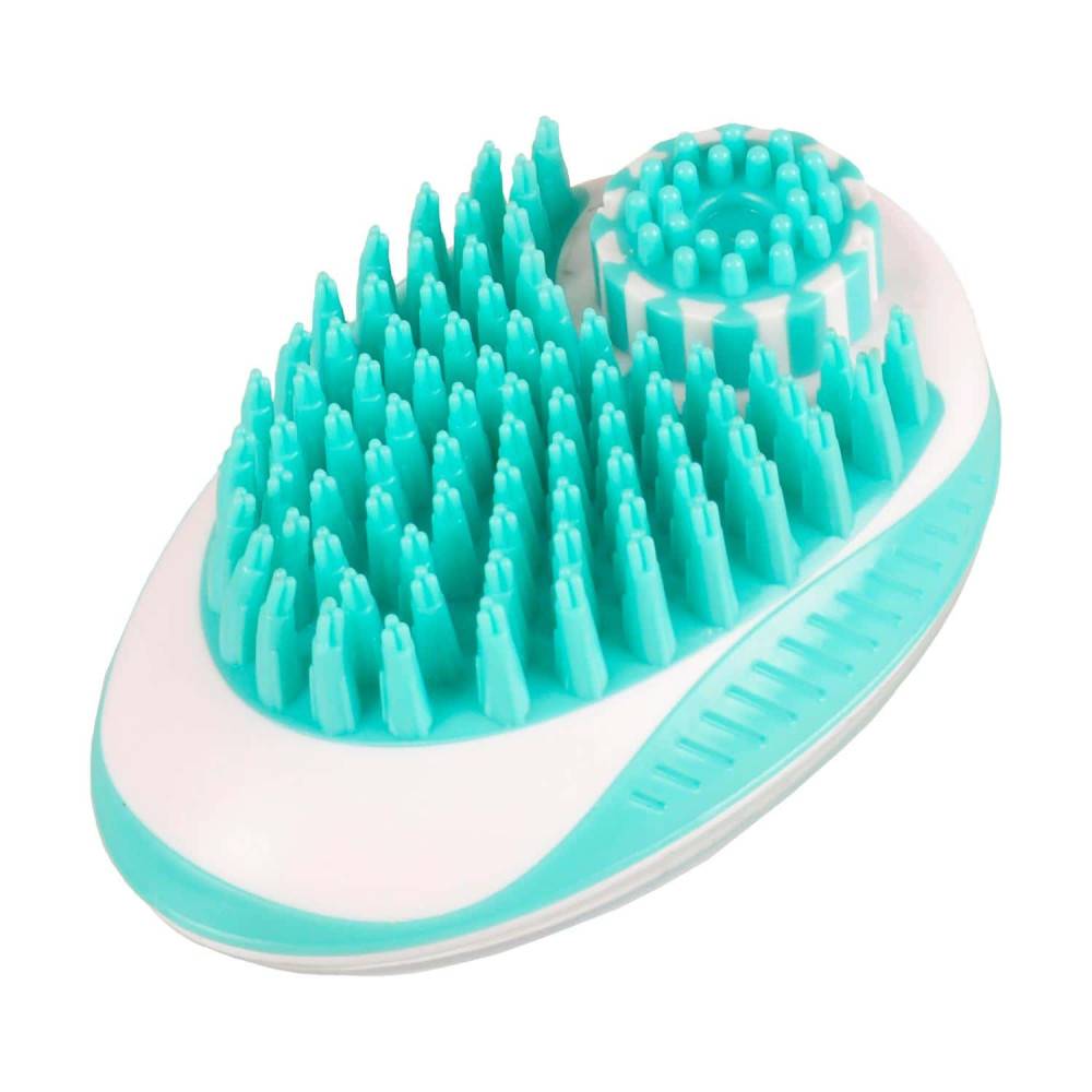 Brosse de shampouinage nettoyage et de massage 2 en 1 pour chien - Image 1