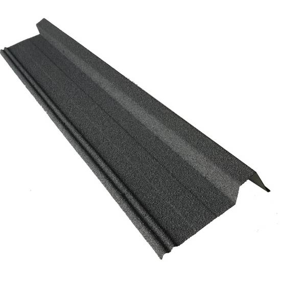 Rive gauche / droite 920 mm pour panneau tuile facile en acier galvanisé aspect granulé minéral - Coloris - Gris anthracite mat, Longueur - 920 mm - Image 1