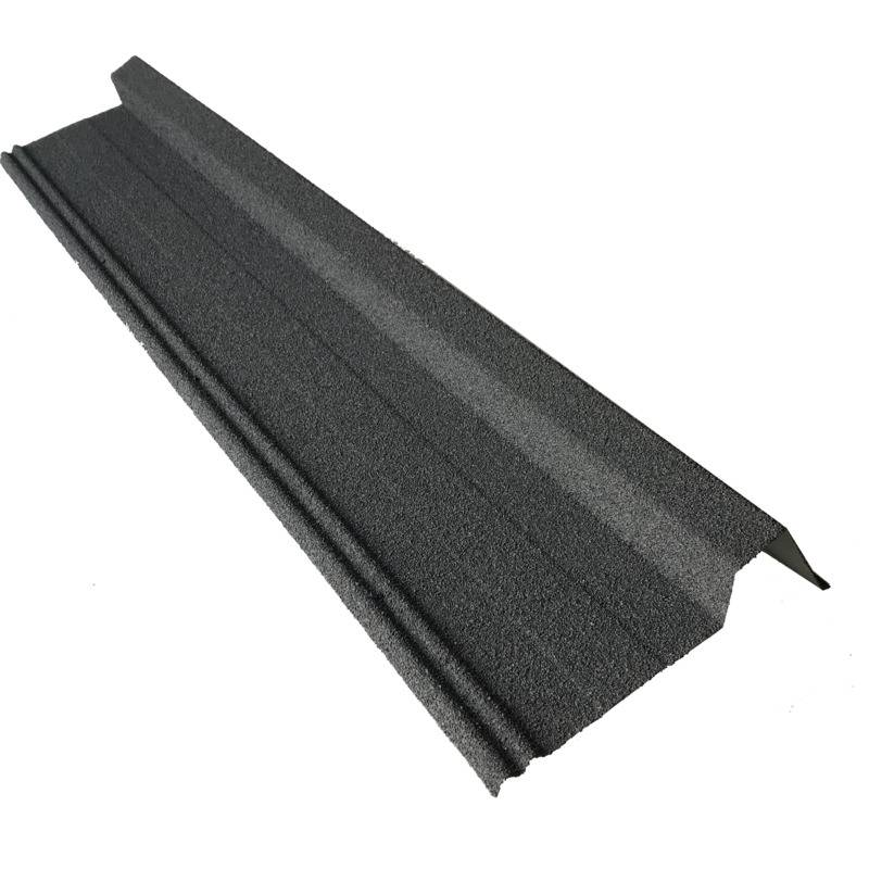 Rive gauche / droite 920 mm pour panneau tuile facile en acier galvanisé aspect granulé minéral - Coloris - Gris anthracite mat, Longueur - 920 mm - Image 1