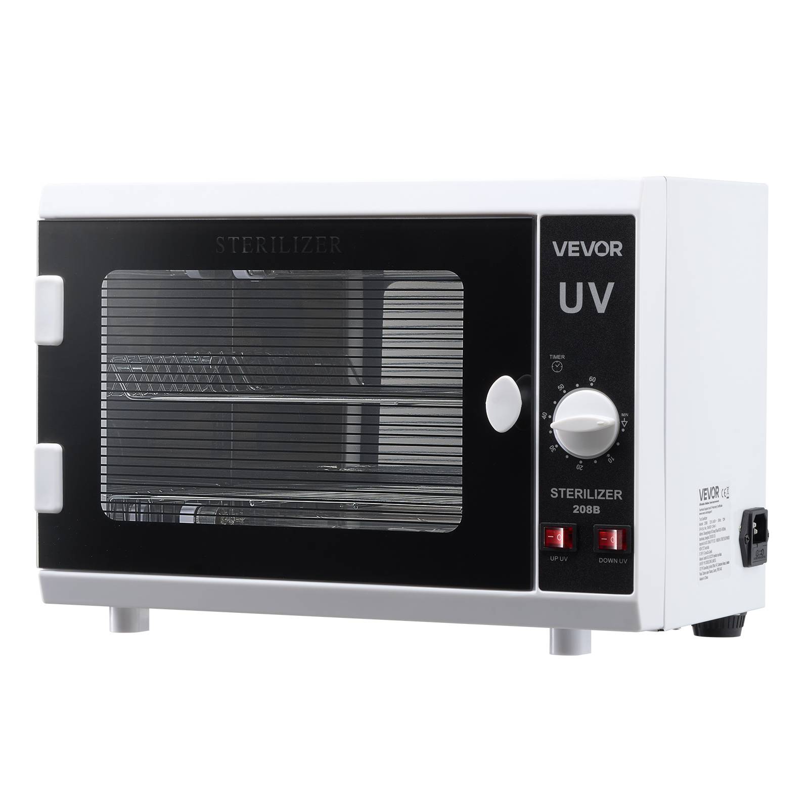VEVOR Stérilisateur UV 12L, armoire désinfection. Minuterie, longueur d'onde 185nm. Pour labo, maison, salon de beauté. - Image 9