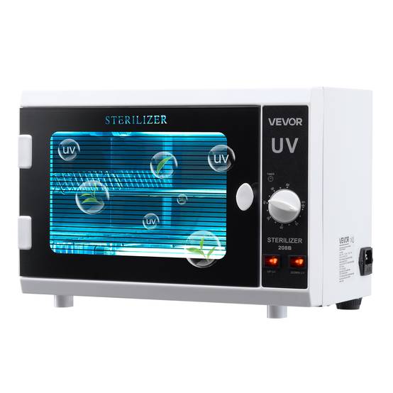 VEVOR Stérilisateur UV 12L, armoire désinfection. Minuterie, longueur d'onde 185nm. Pour labo, maison, salon de beauté. - Image 1