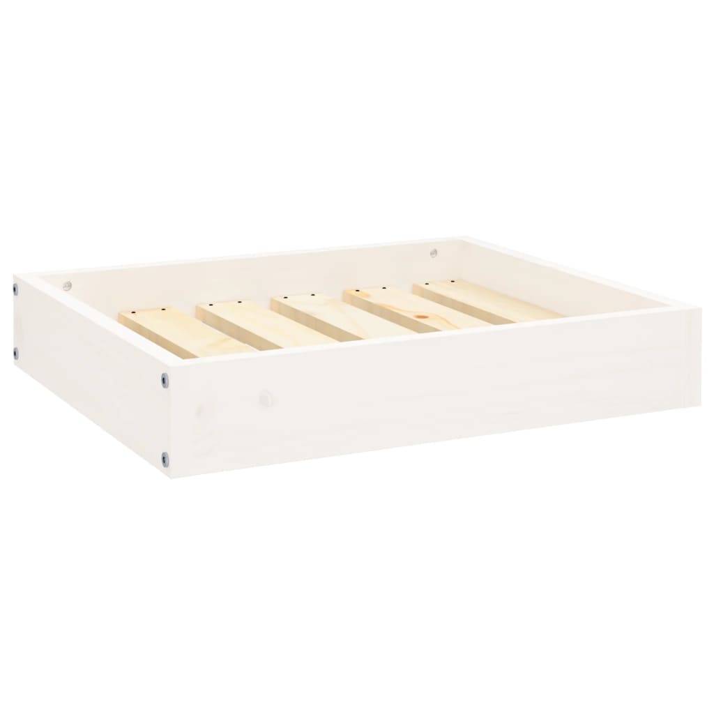 ComfortXL - Lit pour Chien en Bois de Pin Massif Design Minimaliste Blanc 51,5x44 cm - ComfortXL Pet Living - Image 2