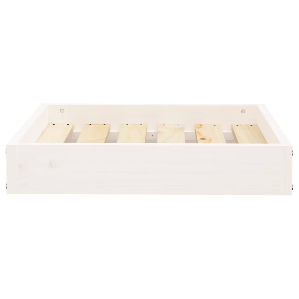 ComfortXL - Lit pour Chien en Bois de Pin Massif Design Minimaliste Blanc 51,5x44 cm - ComfortXL Pet Living - Image 3