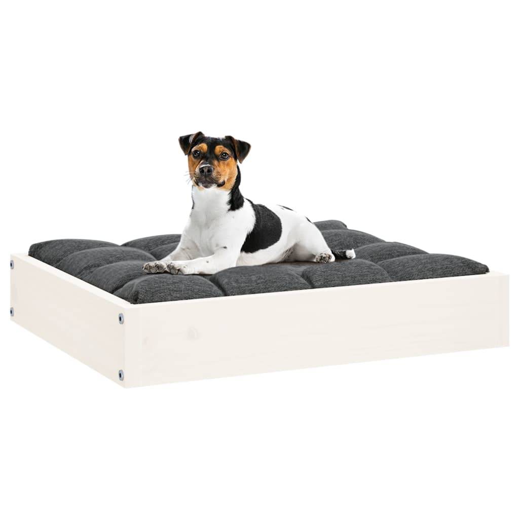 ComfortXL - Lit pour Chien en Bois de Pin Massif Design Minimaliste Blanc 51,5x44 cm - ComfortXL Pet Living - Image 6