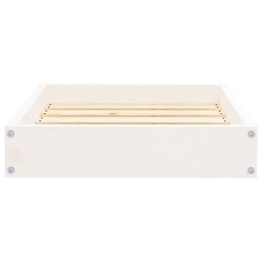 ComfortXL - Lit pour Chien en Bois de Pin Massif Design Minimaliste Blanc 51,5x44 cm - ComfortXL Pet Living - Image 4
