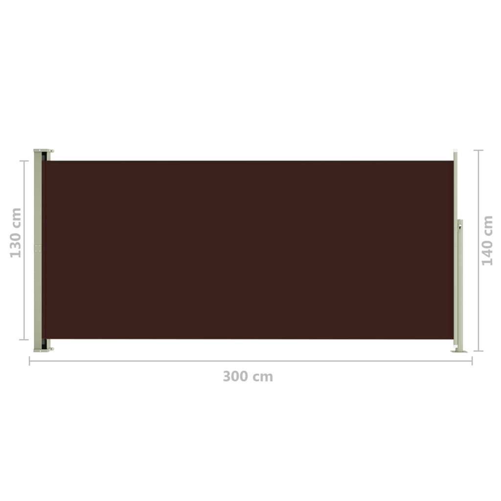 Helloshop26 - Auvent latéral rétractable de patio 140 x 300 cm marron - Imagen 6