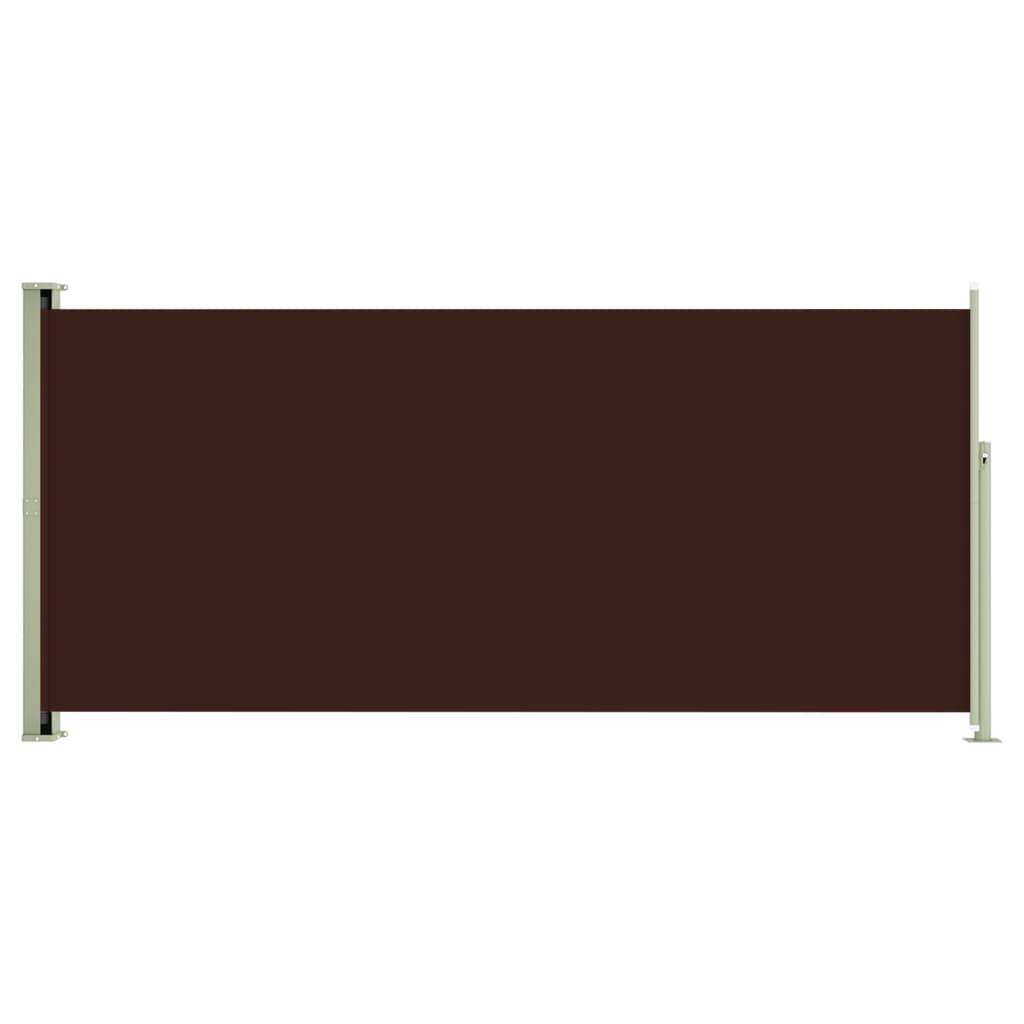 Helloshop26 - Auvent latéral rétractable de patio 140 x 300 cm marron - Imagen 1