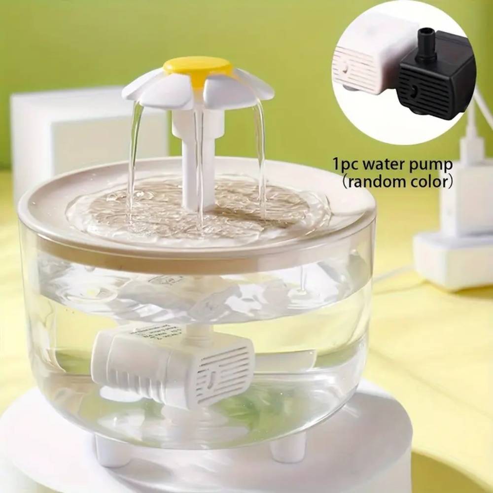 IntiMeg - Fontaine à eau pour animaux de compagnie avec fleurs IntiMeg - Image 2