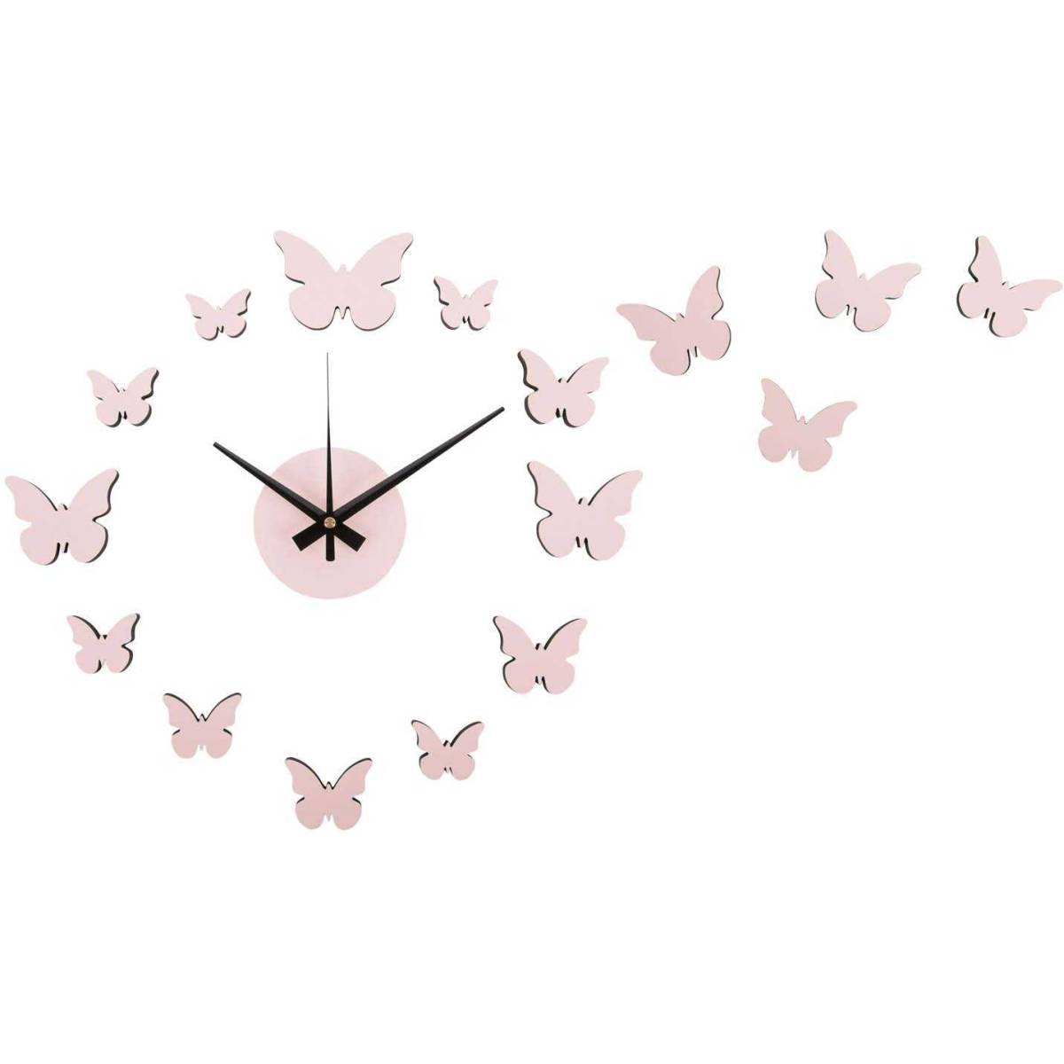 Karlsson - Horloge murale pastel DIY Butterfly Rose pâle Karlsson - Imagen 1