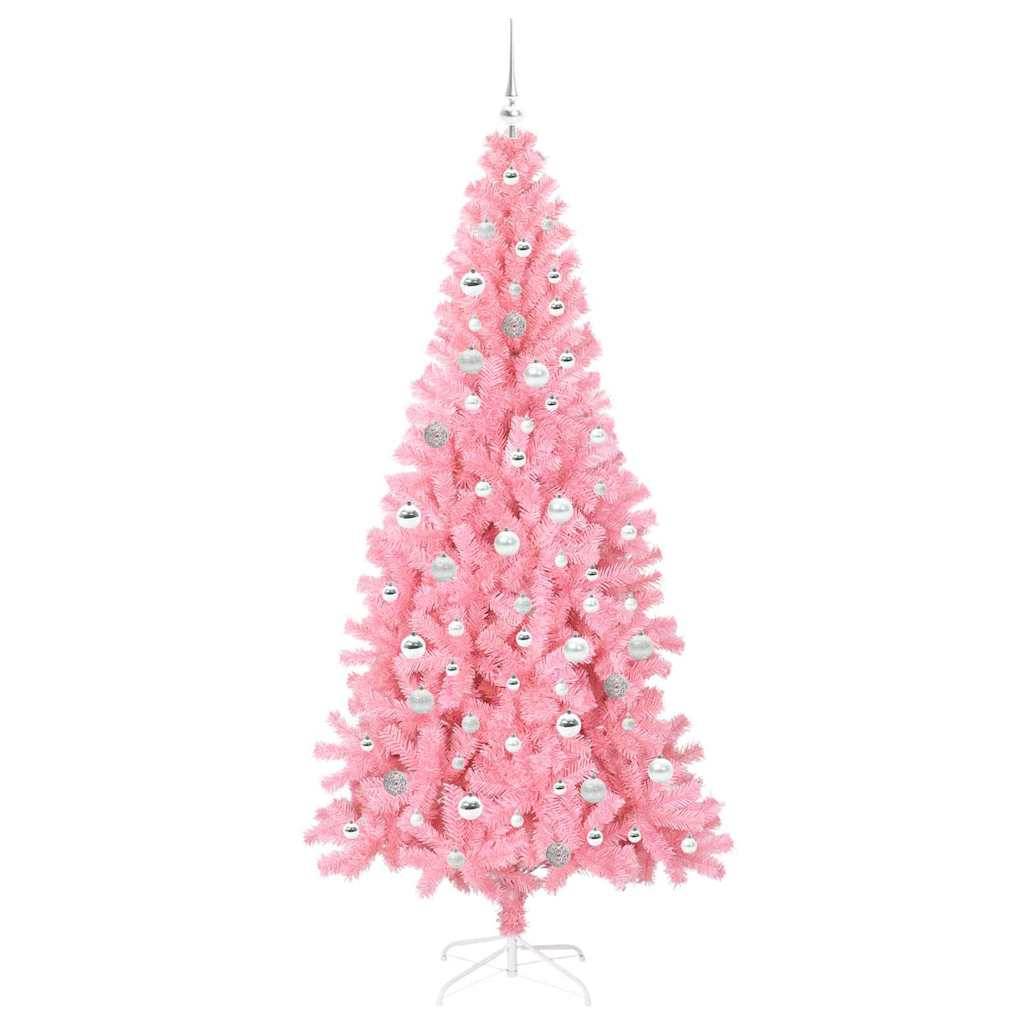 Vidaxl - Sapin de Noël Rose 210 cm PVC vidaXL 3396443 - Image 5