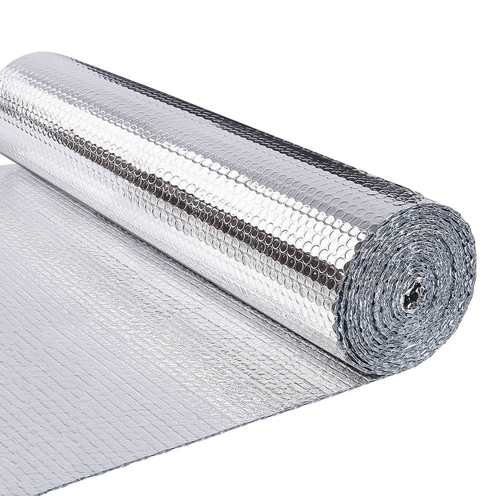 Isolant thermique a bulle double couche aluminium radiateur reflecteur 1x10m