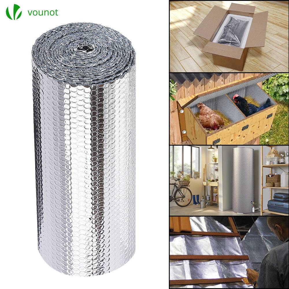 Isolant thermique a bulle double couche aluminium radiateur reflecteur 1x10m - Image 7