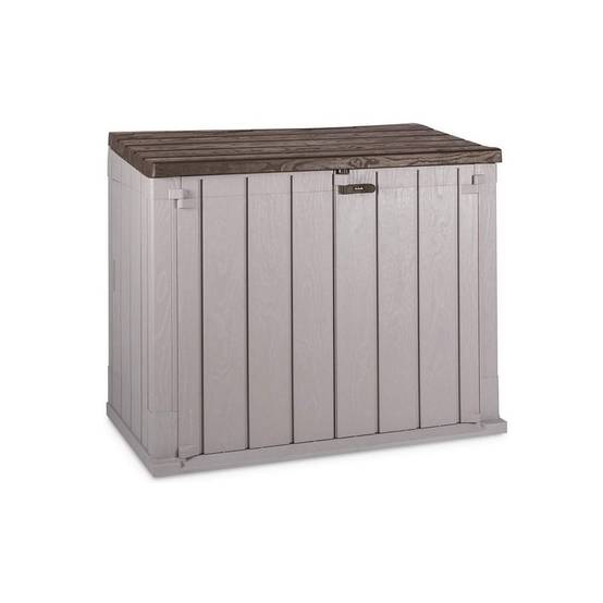 Coffre de jardin en résine 842 Litres Gris Taupe 129,5 x 74,5 x 111 TOOMAX - Imagen 1