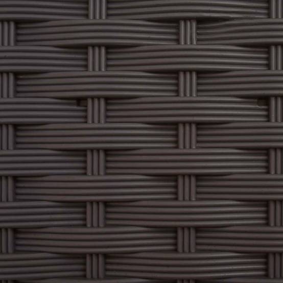 ComfortXL - Lit Potager Surélevé Treillis PP Jardin Support Plantes Toit Courbé 163x40x123cm Marron - ComfortXL Outdoor Living - Image 7