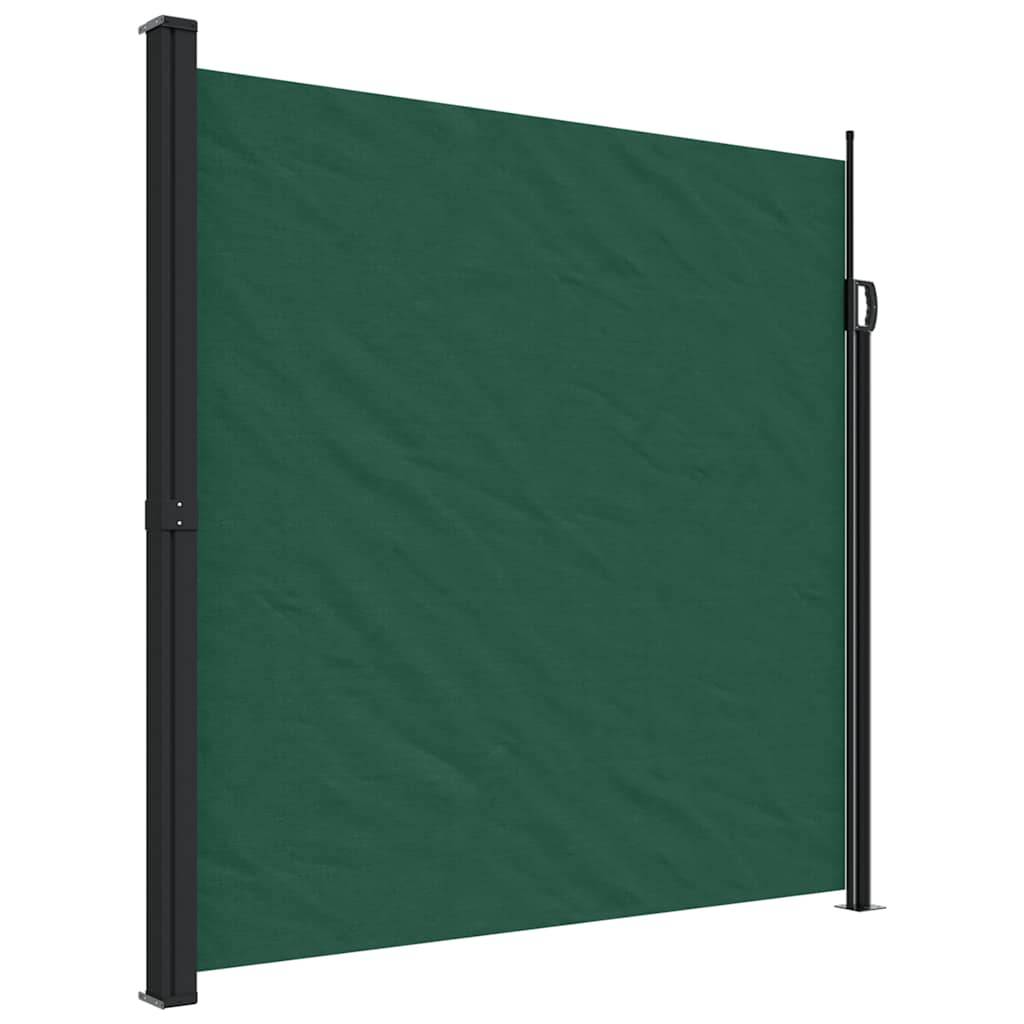 Auvent latéral rétractable polyester vert foncé 600 x 10 x 200 cm - PANGIVO - Image 2
