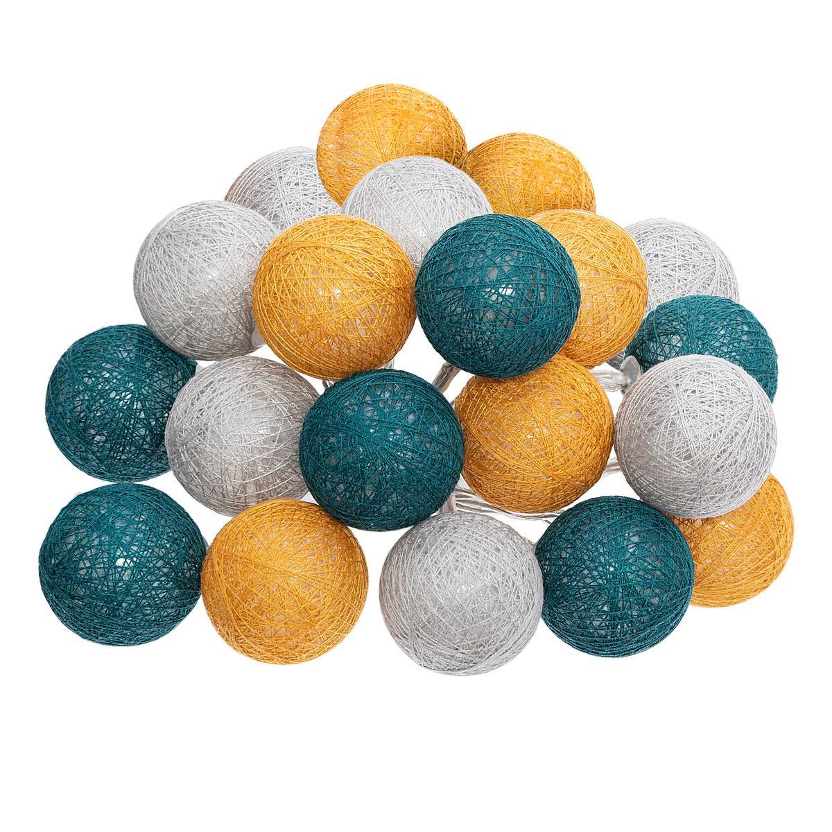 Atmosphera - Guirlande Led Secteur 20 Boules Assortiments D 6 Box - Atmosphera Créateur d'intérieur