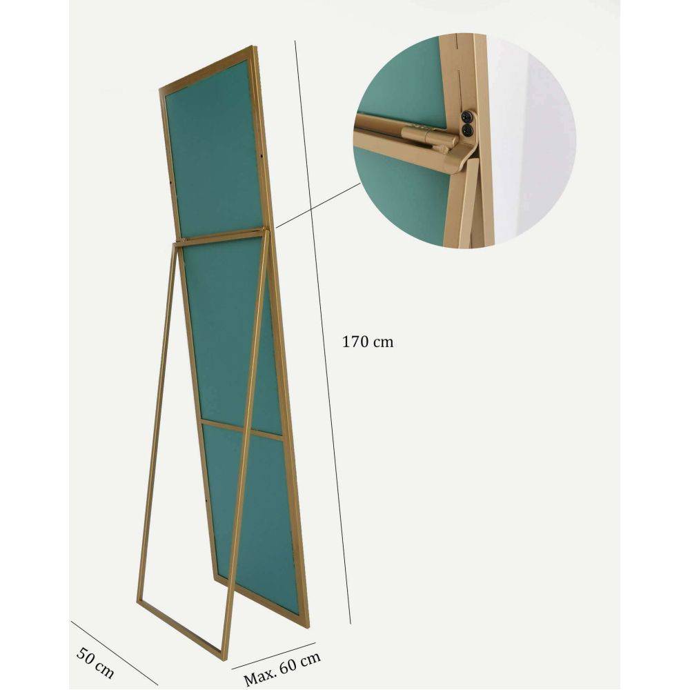 Hanah Home - Miroir psyché en métal - Imagen 3
