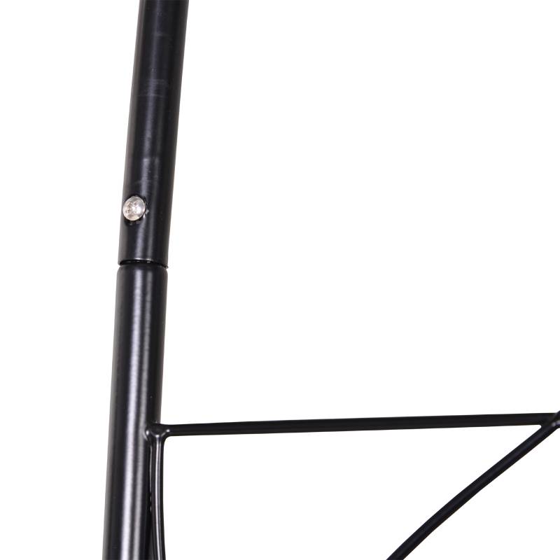 Arche de jardin métal noir 114 x 30 x 230 cm - PANGIVO - Image 8