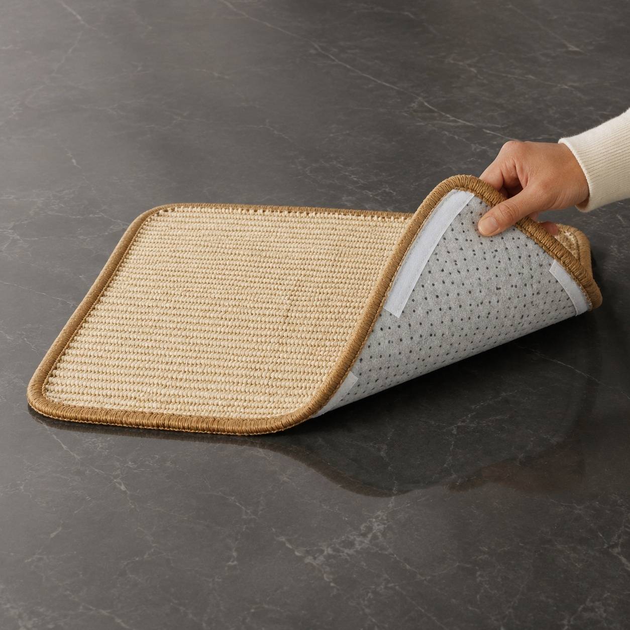 Tapis à Gratter pour Chat Protecteur de Meubles Polyvalent Beige 50x30cm - Image 5