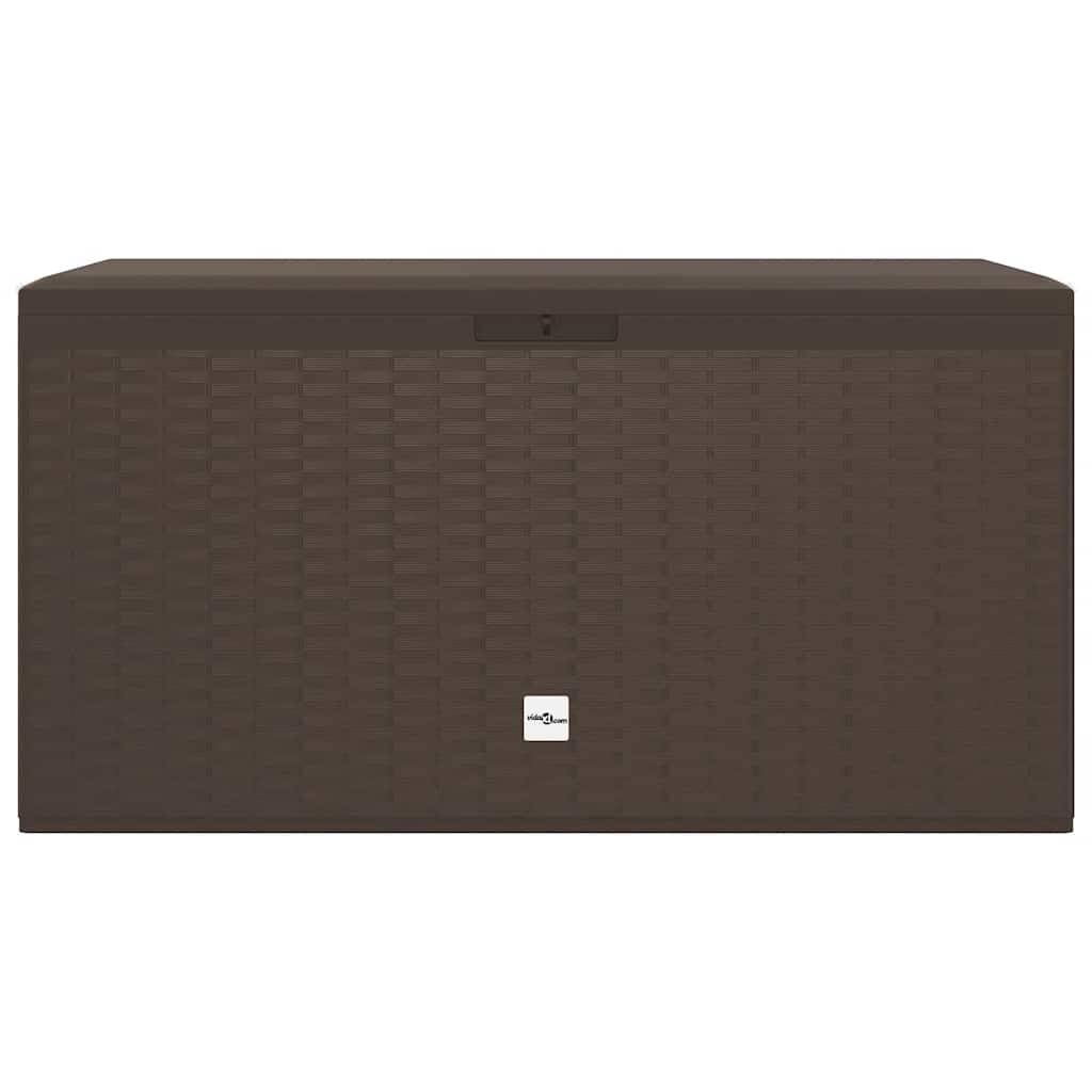 Coffre de Jardin en Polypropylène 290L Résistant pour Coussins et Outils Marron 114x47x60 cm – ComfortXL Outdoor Living - Image 4
