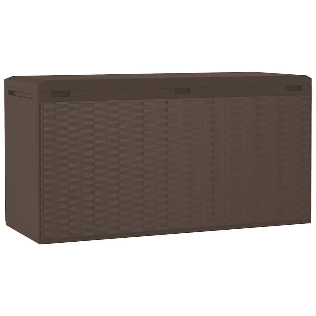 Coffre de Jardin en Polypropylène 290L Résistant pour Coussins et Outils Marron 114x47x60 cm – ComfortXL Outdoor Living - Image 6