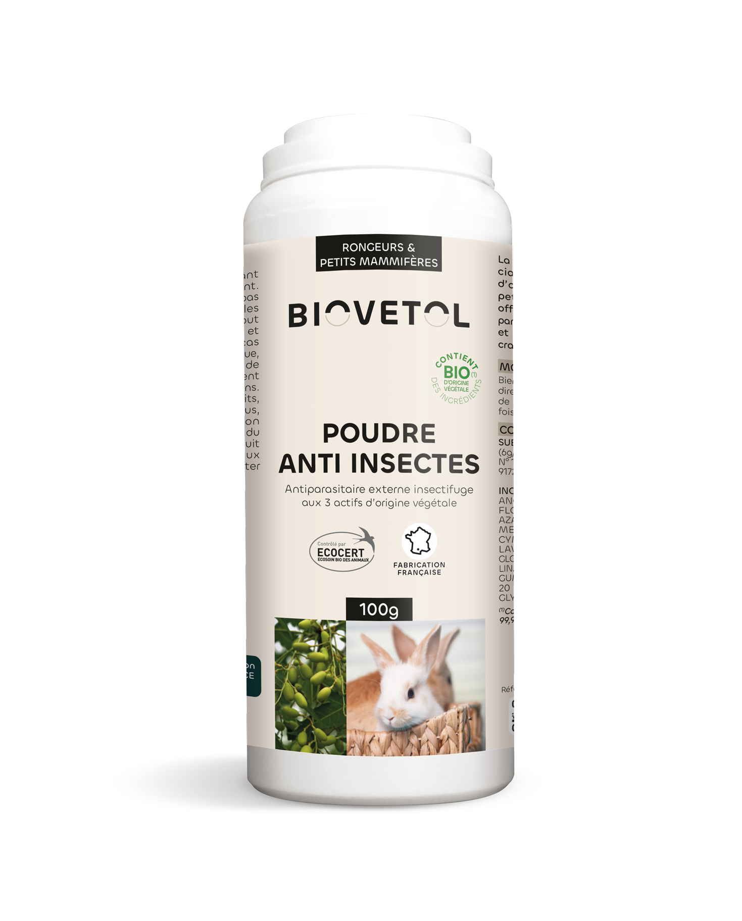 Biovetol - Poudre Anti-Insectes Bio rongeurs- 100g - Image 1